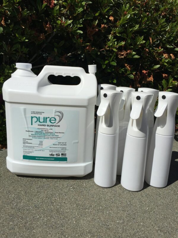 PURE® Hard Surface - 2.5 Gallon + 6 spray bottles kit